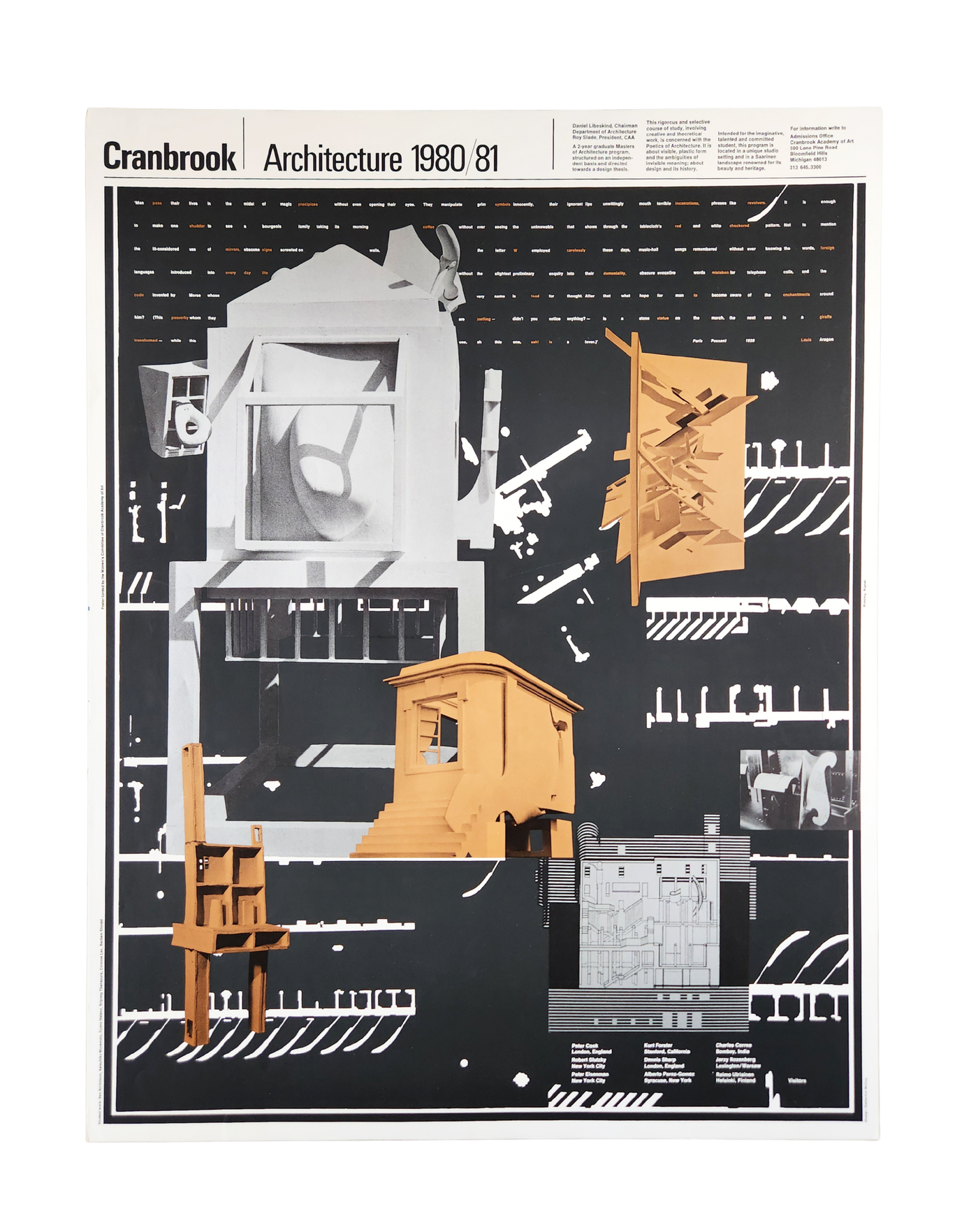 Cranbrook Architecture Poster 1980/81