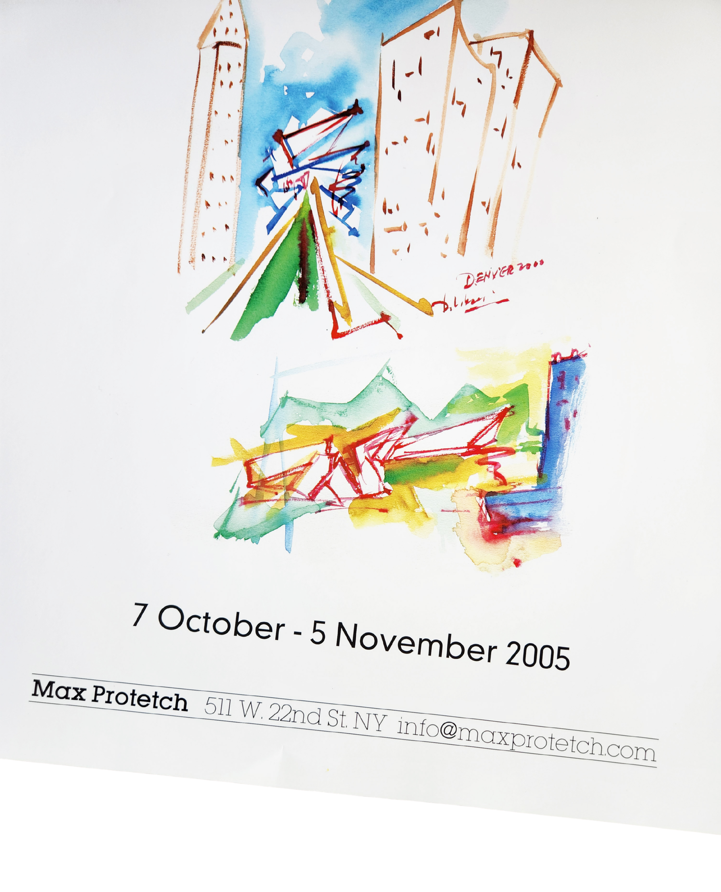 Daniel Libeskind: Max Protetch Exhibition Poster 2005