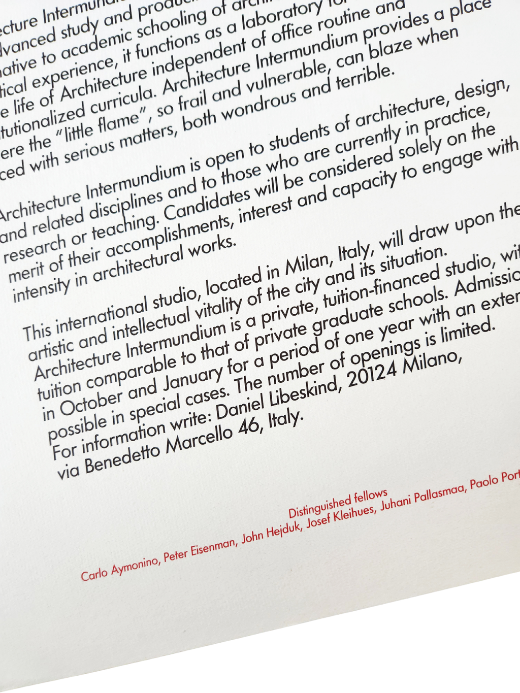 Architecture Intermundium Poster