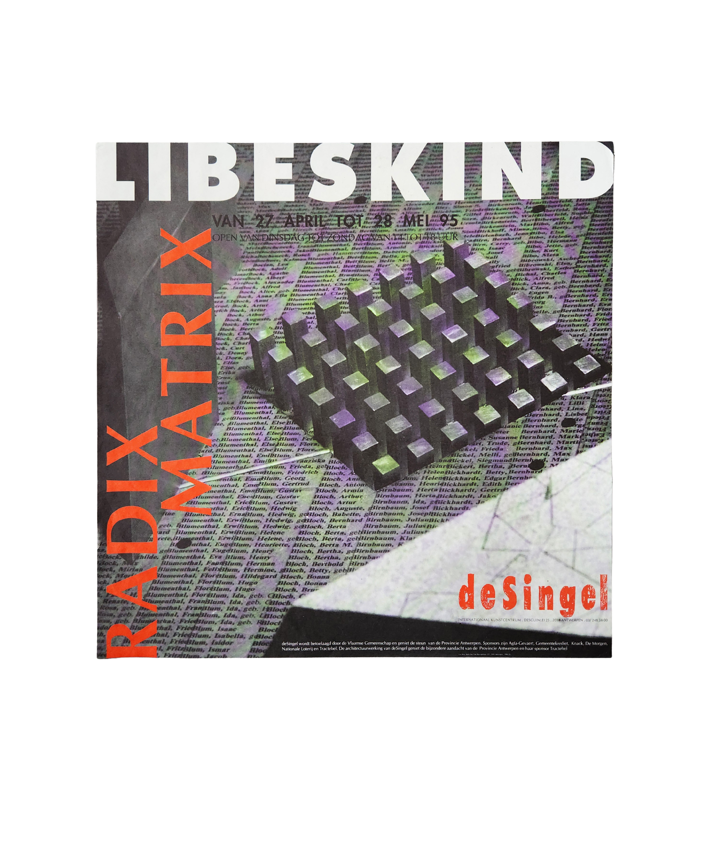 Libeskind: Radix Matrix de Singel Poster 1995
