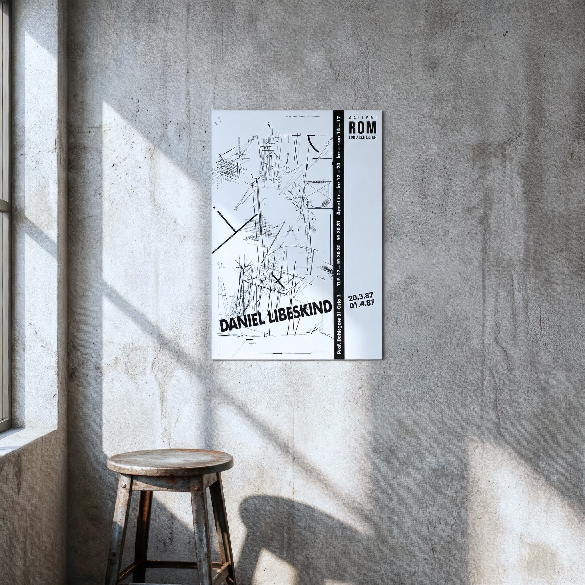 Daniel Libeskind: Galleri Rom for Arkitektur Poster