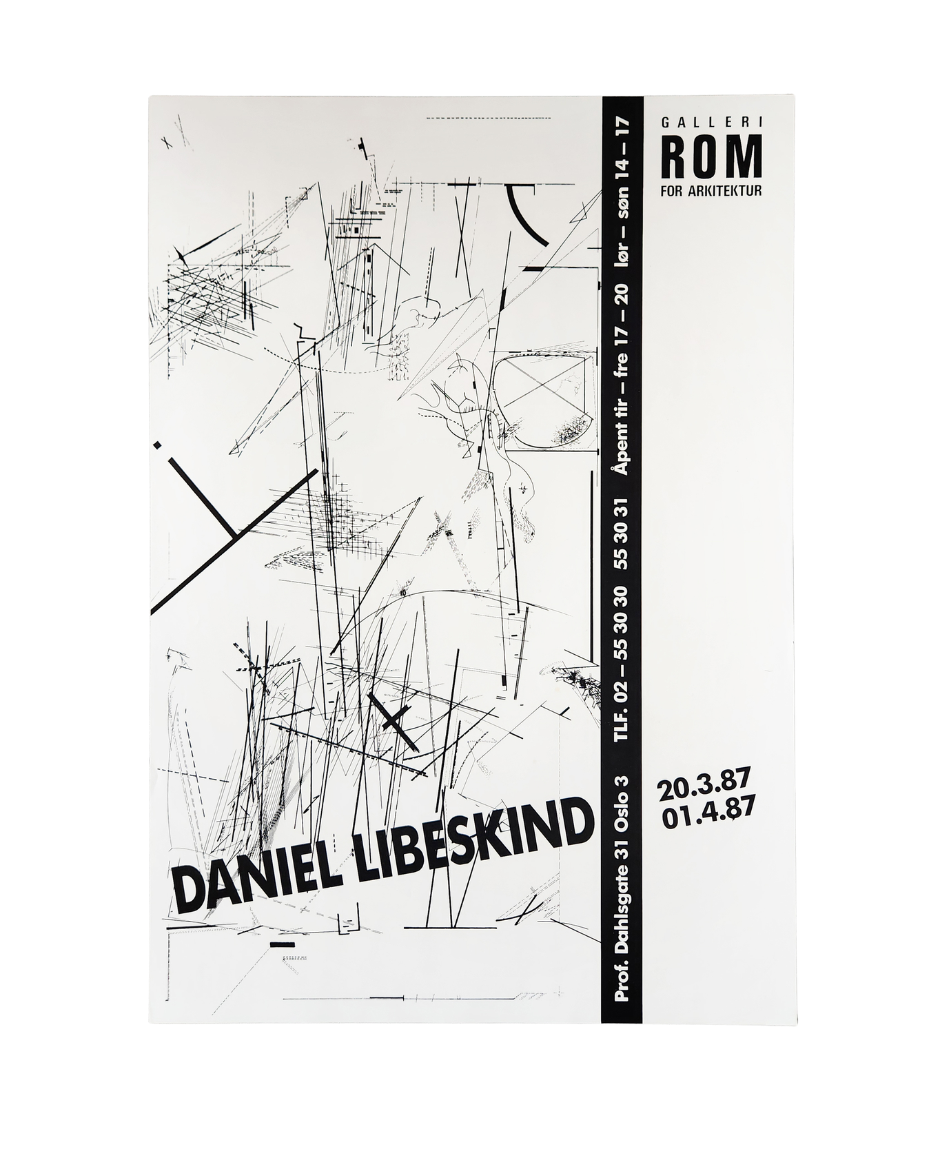 Daniel Libeskind: Galleri Rom for Arkitektur Poster