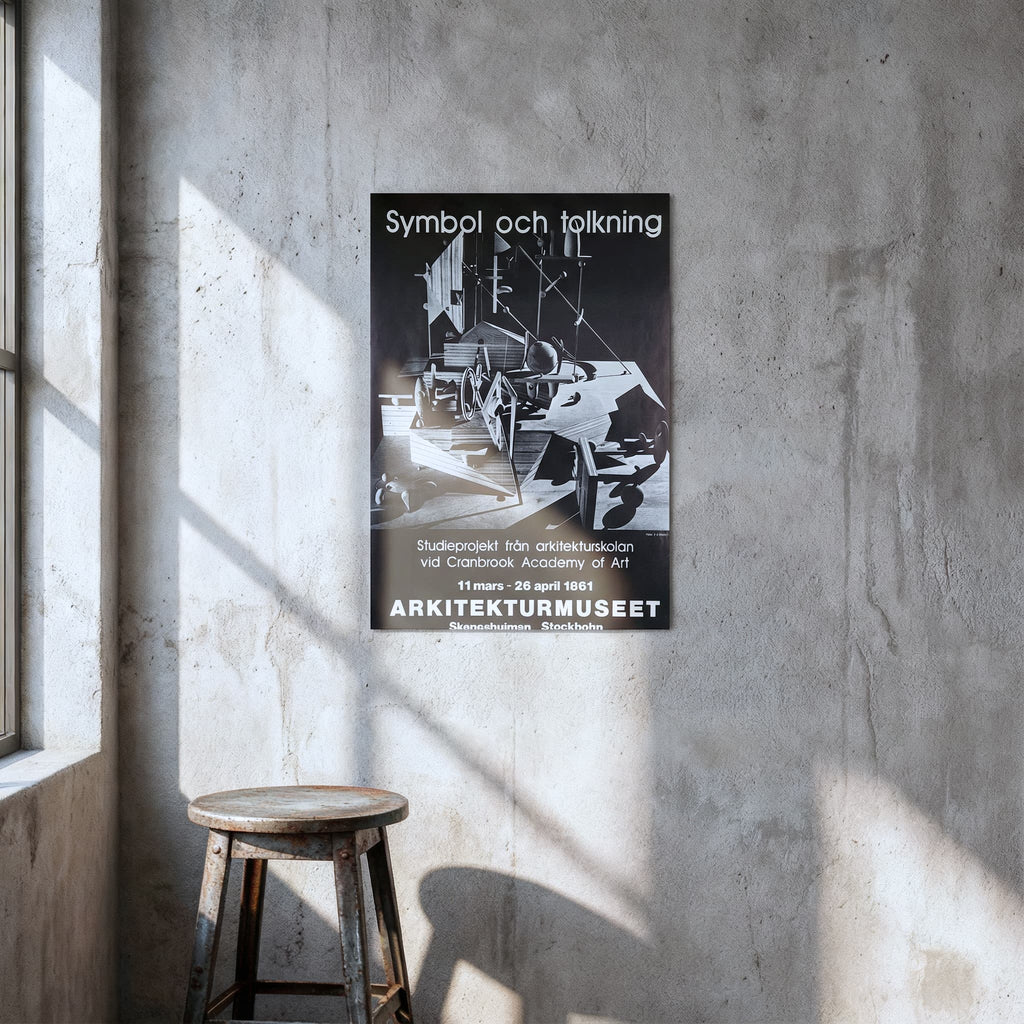 Symbol och tolkning Arkitekurmuseet Exhibition Poster